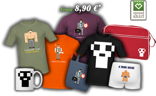 Pixel World Spreadshirt products